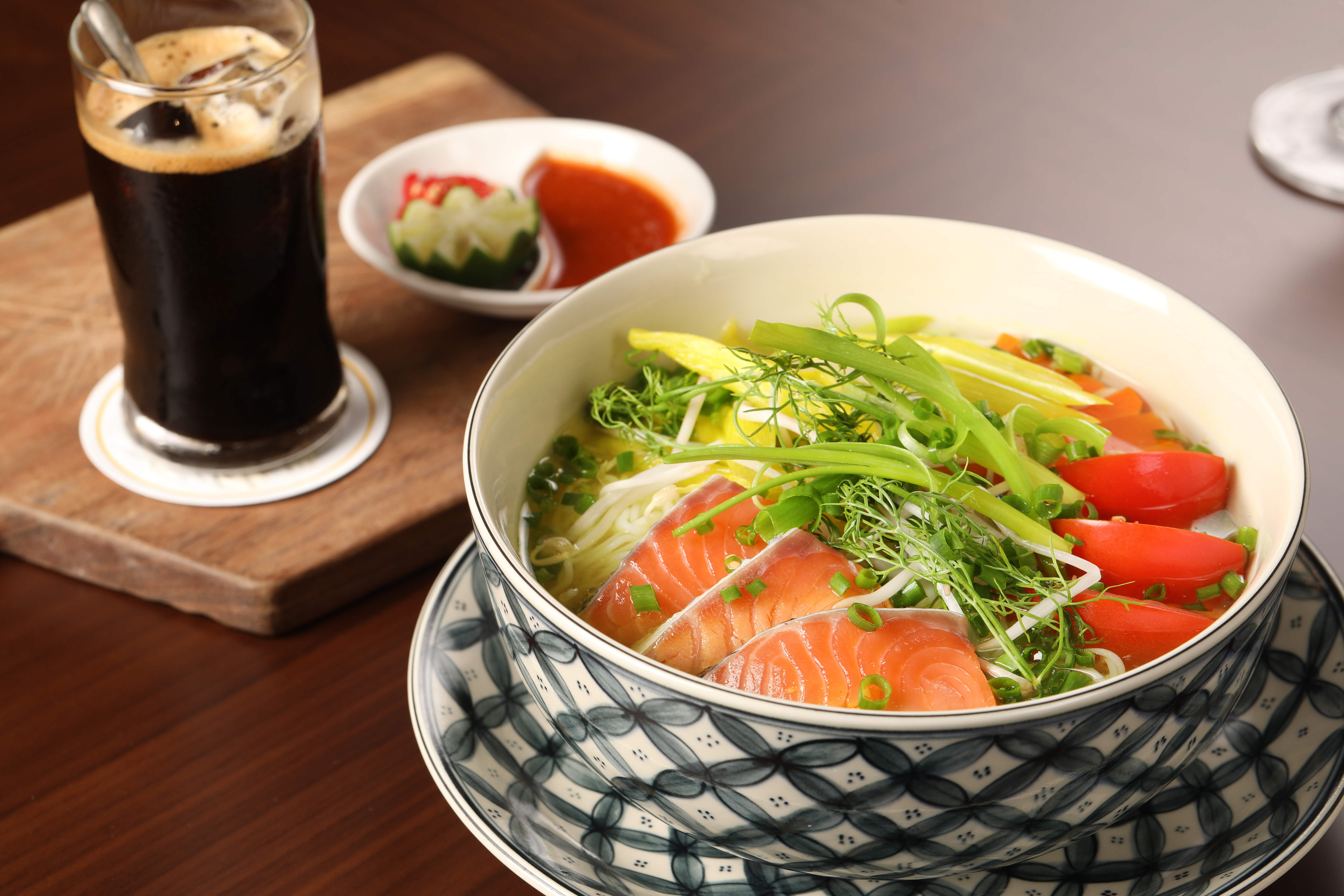 Salmon Vermicelli Noodle Soup/ Bún cá hồi