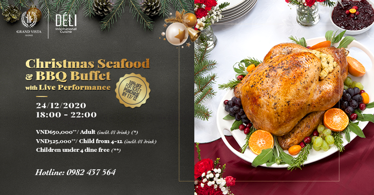 Christmas BBQ & Seafood Buffet with Live performance