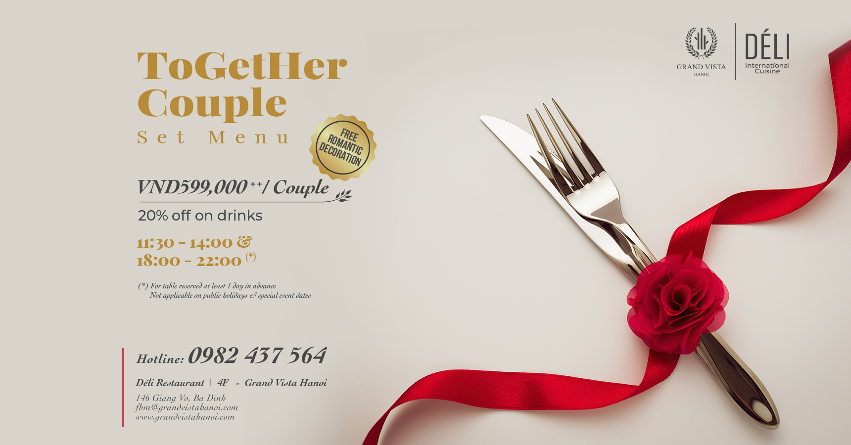 ToGetHer Couple Set Menu